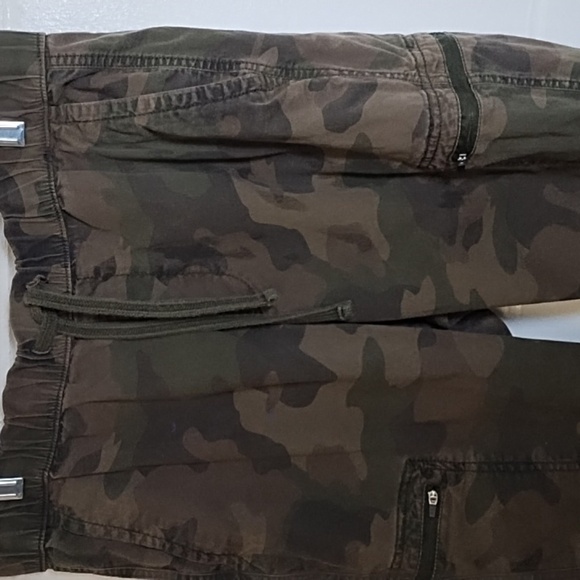 Camouflage Light Weight Soft Cotton Canvas Camo Cargo Joggers Pockets - Picture 2 of 16
